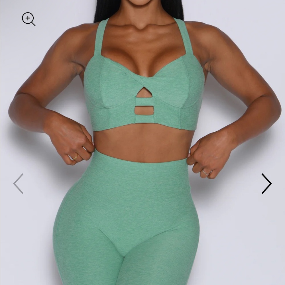 Bombshell Sportswear Core Set Bra, Sage